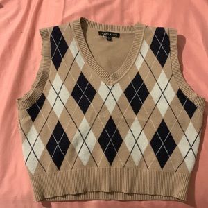 Preppy sweater vest